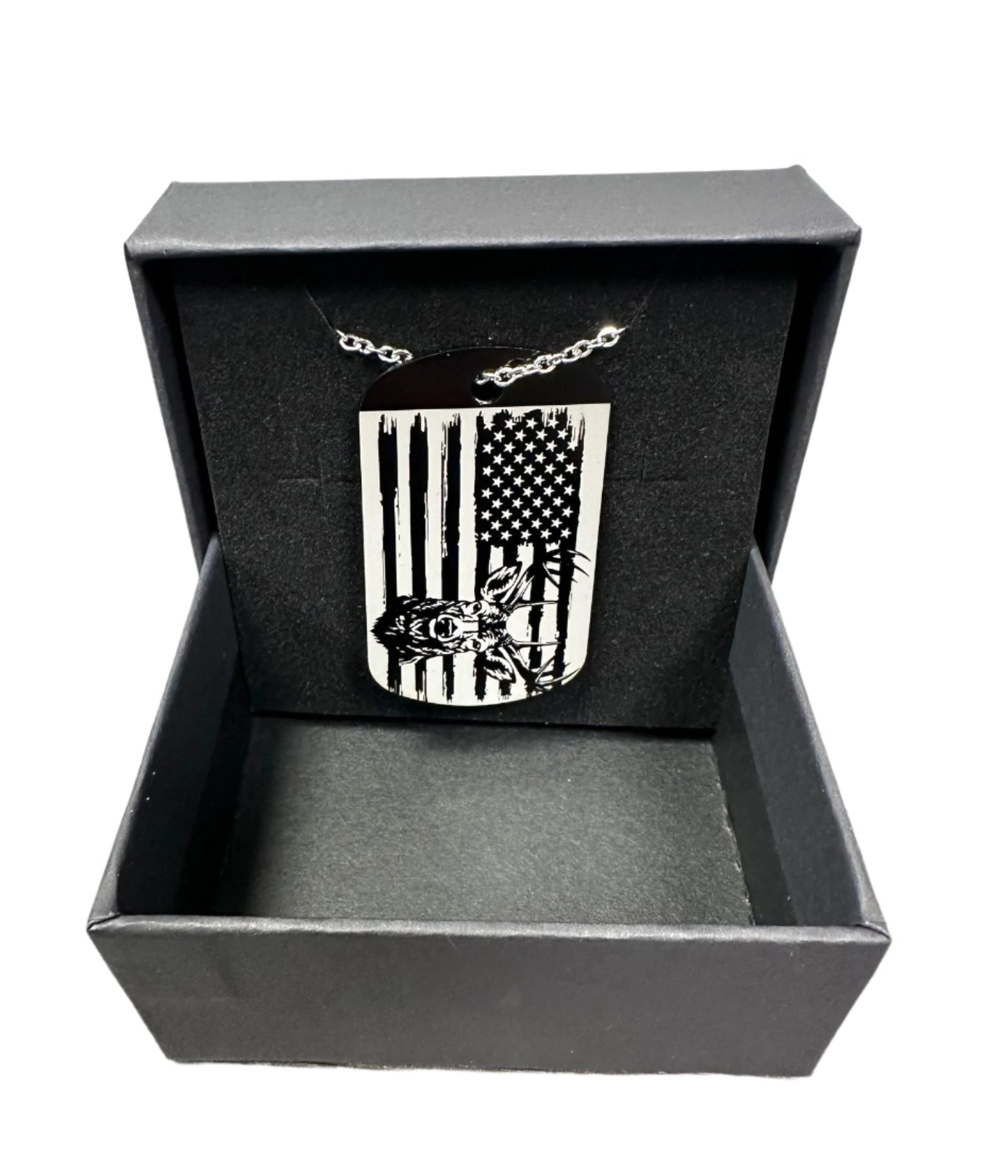 Black Dog Tags with Photo or Customization