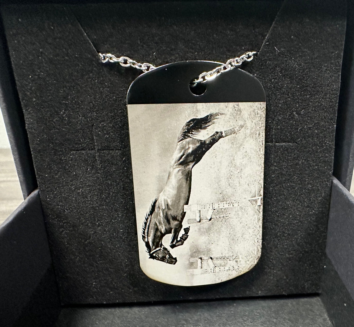 Black Dog Tags with Photo or Customization