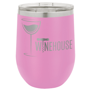 Stemless Wine Engraved Tumbler - 12 oz