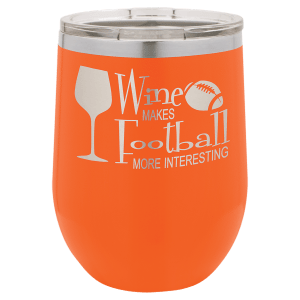 Stemless Wine Engraved Tumbler - 12 oz