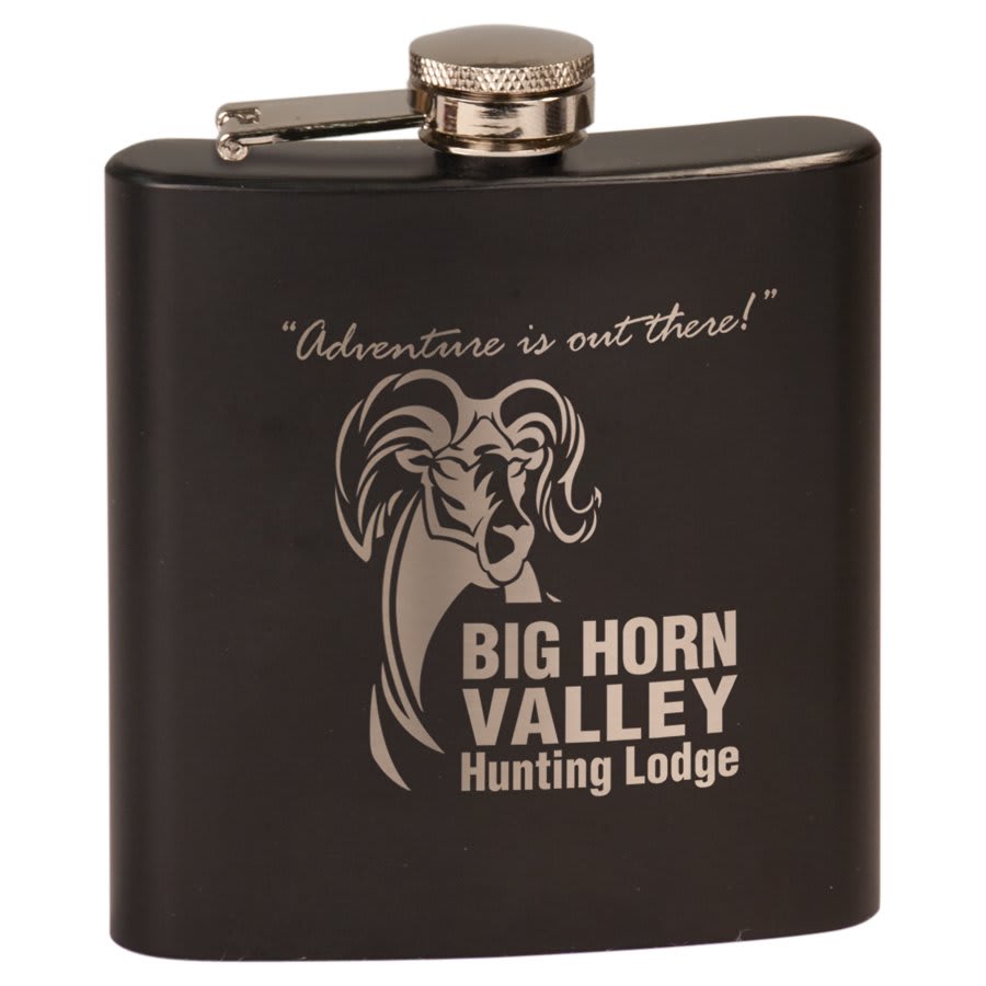 Engraved Stainless Steel Metal Flask