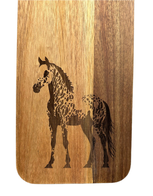 Appaloosa Horse Wood Cutting Board - Acacia Wood