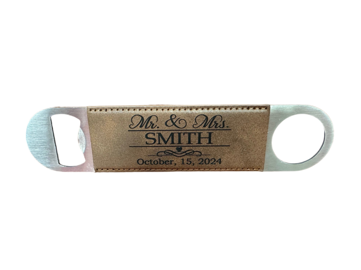 Wedding Leather Bottle Opener