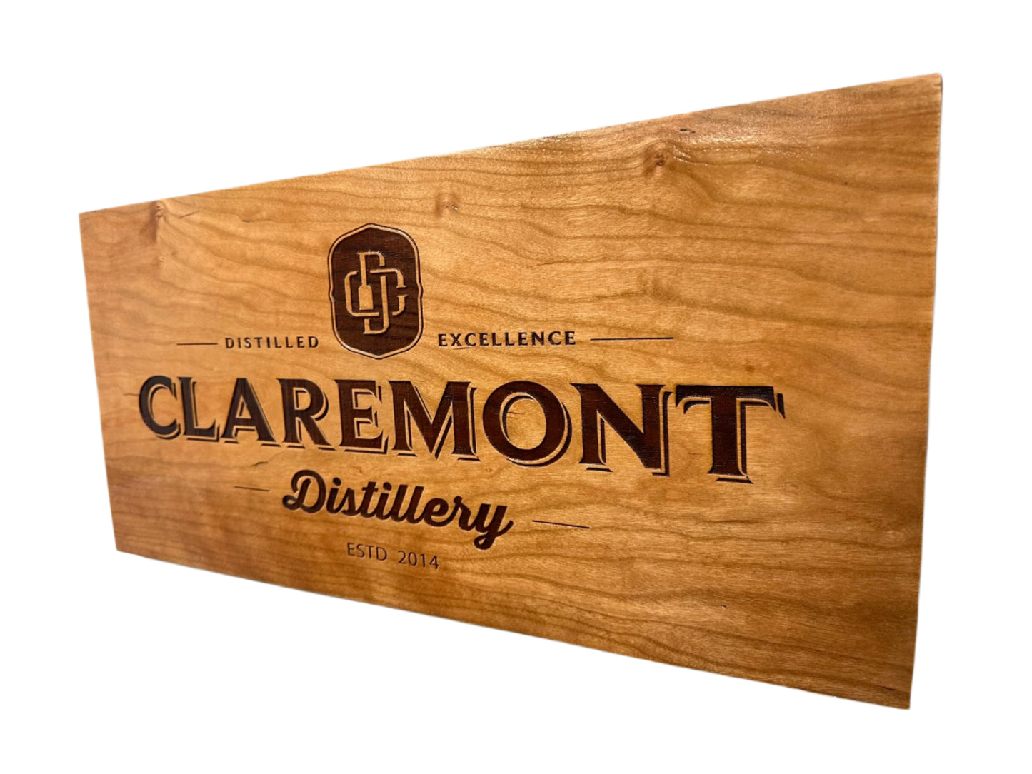 Engraved Logo Wood Sign