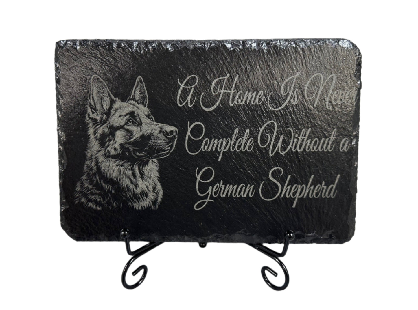 German Shepherd Slate Display - A Home is Never Complete