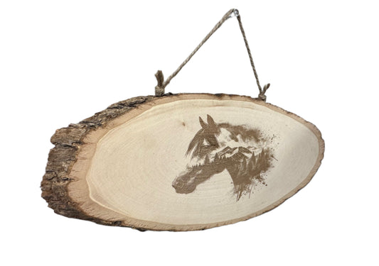 Horse Head Wood Sign