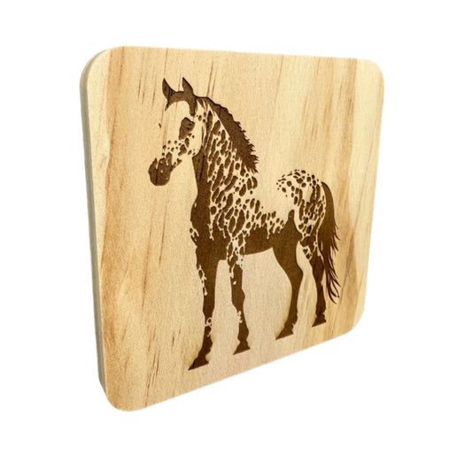 Appaloosa Horse Wood Coaster