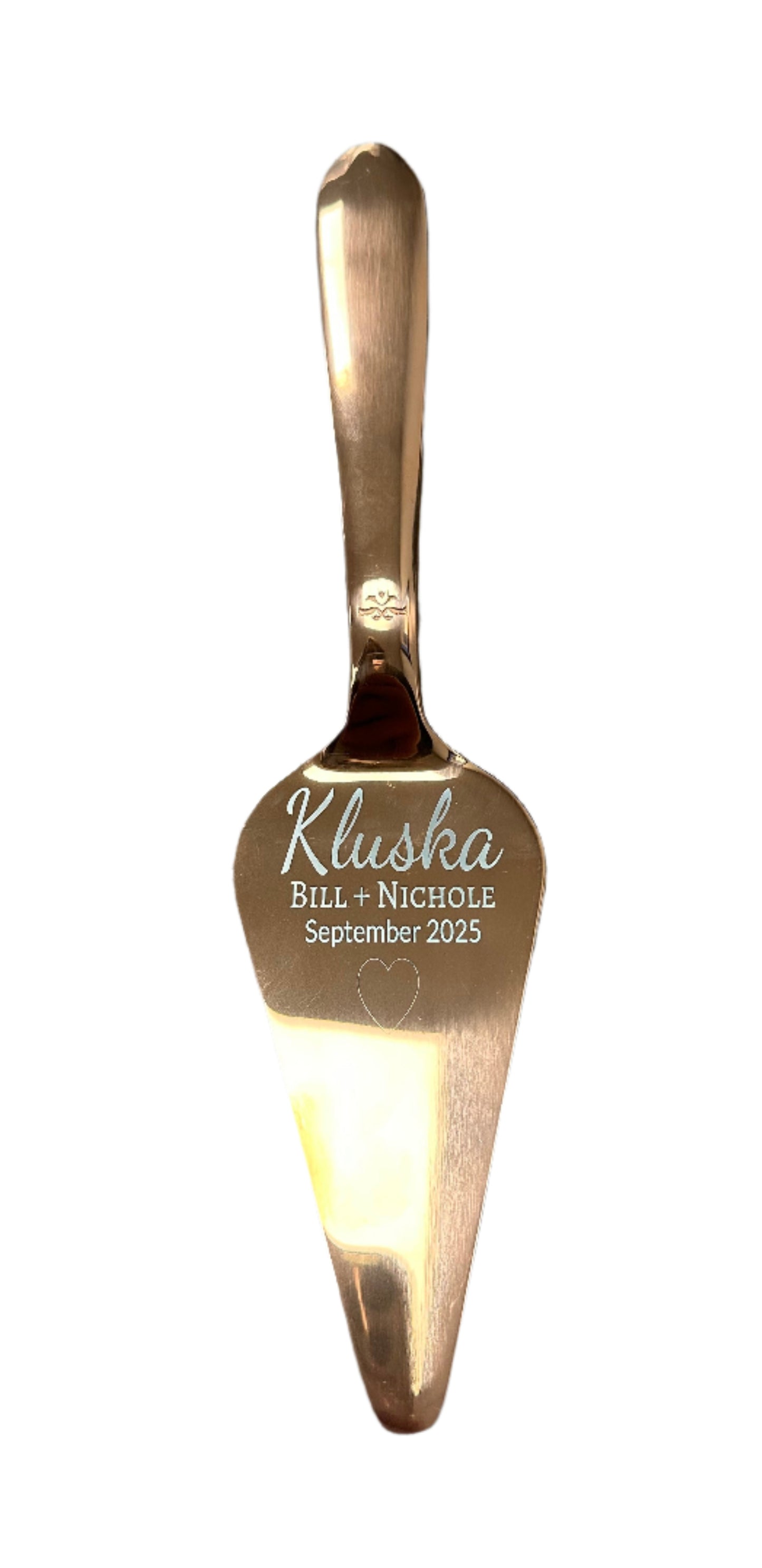 Custom Engraved Wedding Cake Knife and Pie Spatula