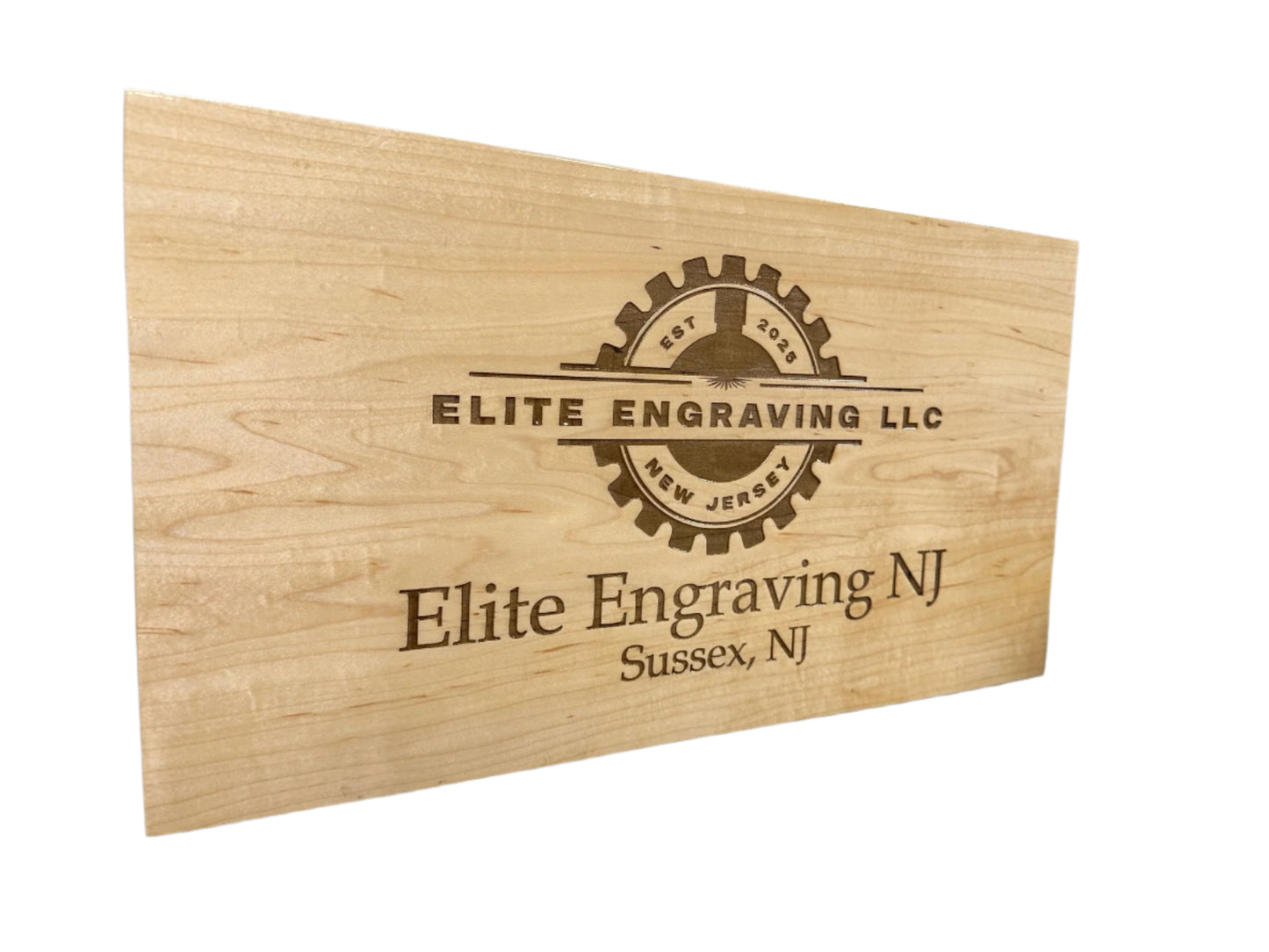 Engraved Logo Wood Sign