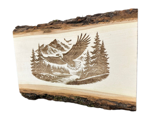 Eagle Rustic Wood Sign