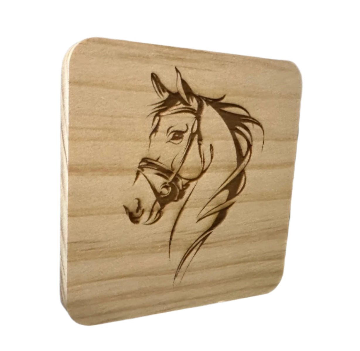 Wood Horse Coaster