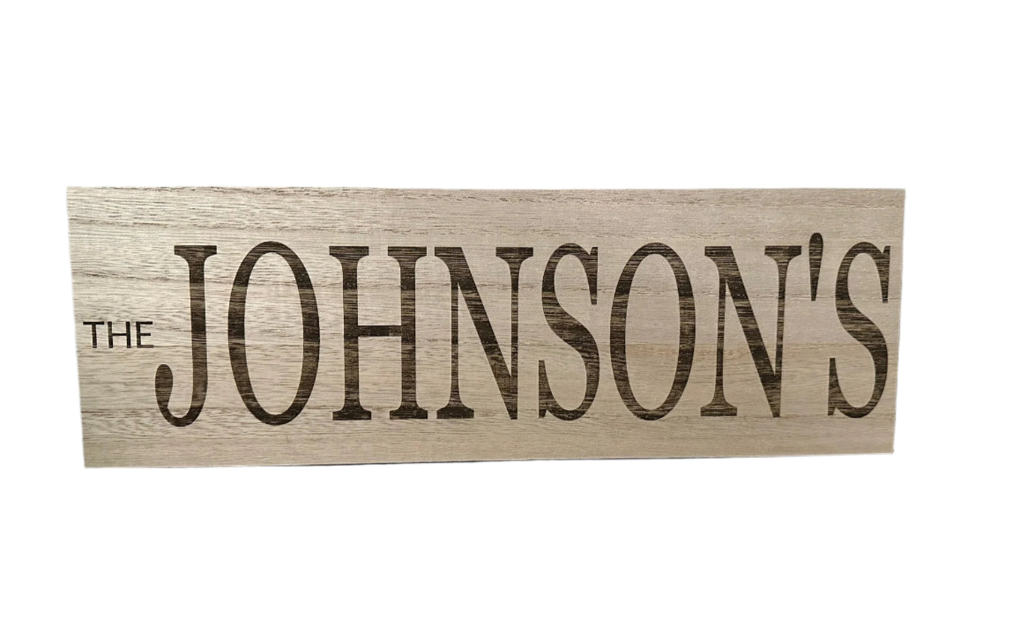 Custom Name Wood Sign - Small