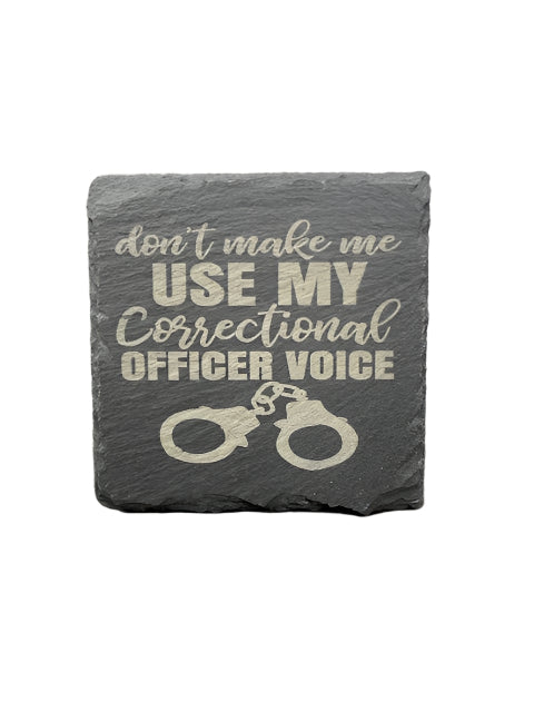 Corrections Officer Slate Coaster