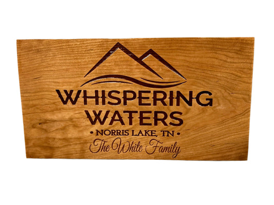 Custom Engraved Wood Sign