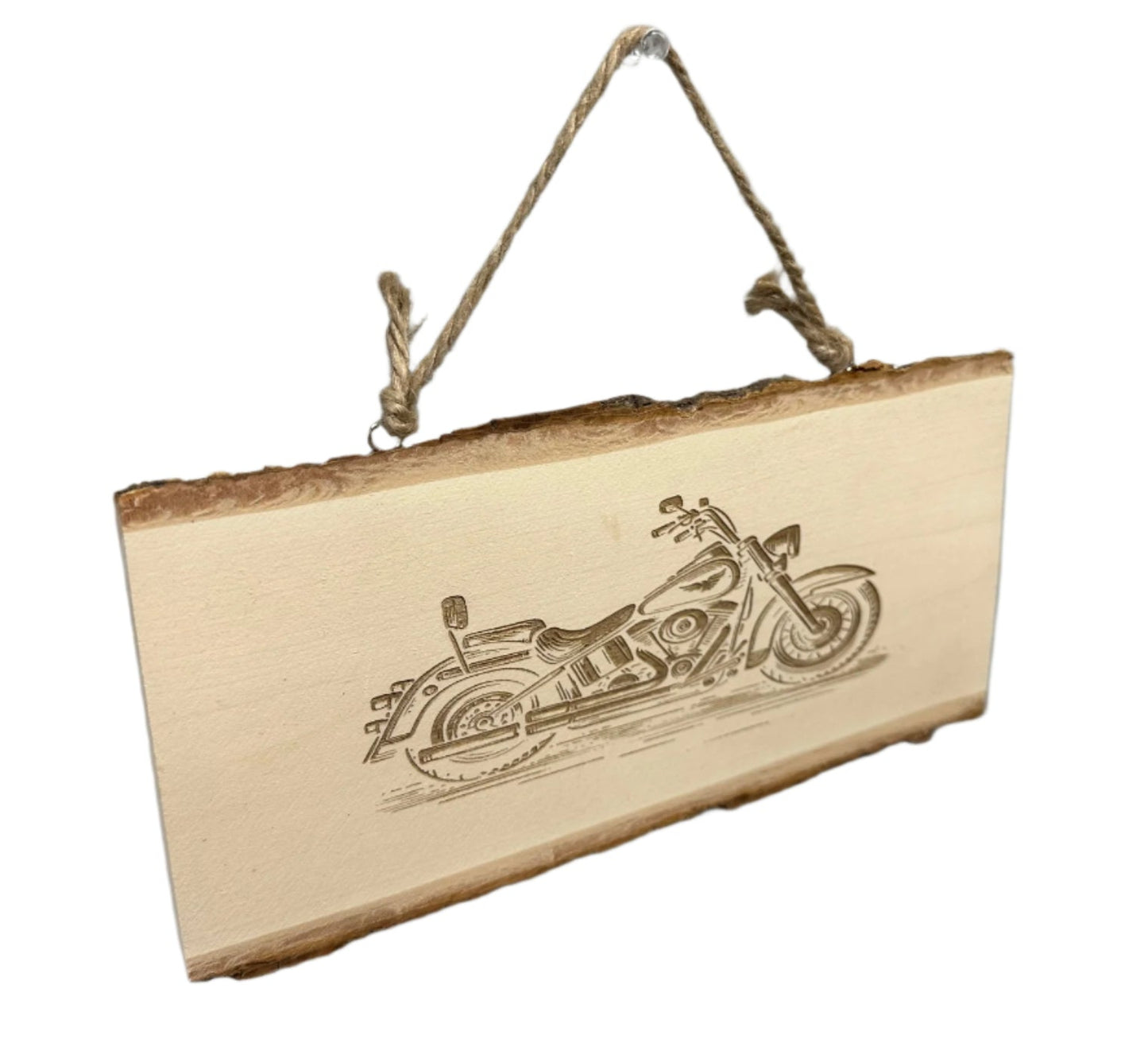 Motorcycle Engraved Wood Sign