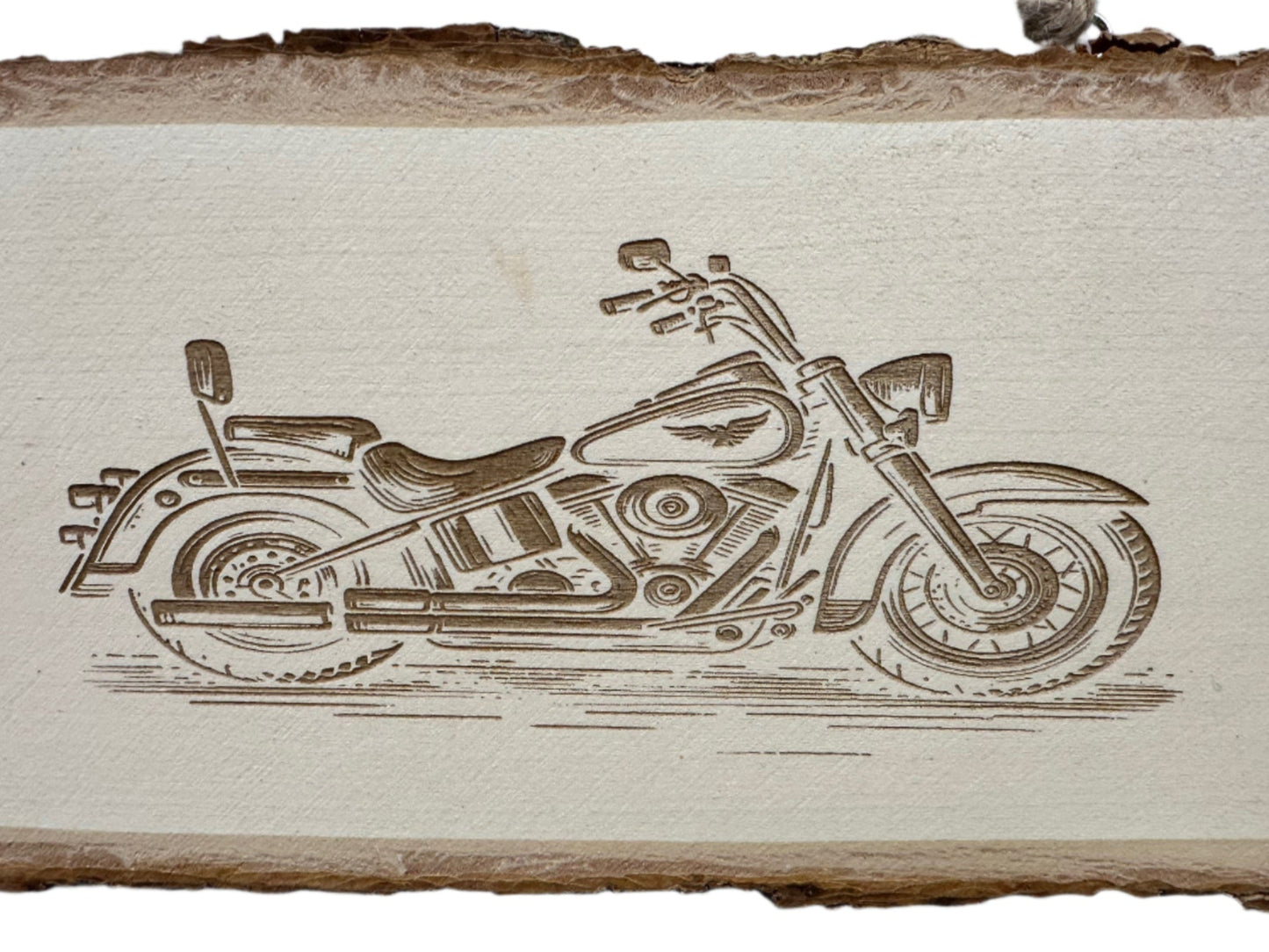 Motorcycle Engraved Wood Sign
