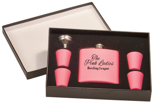 Metal Flask Gift Set