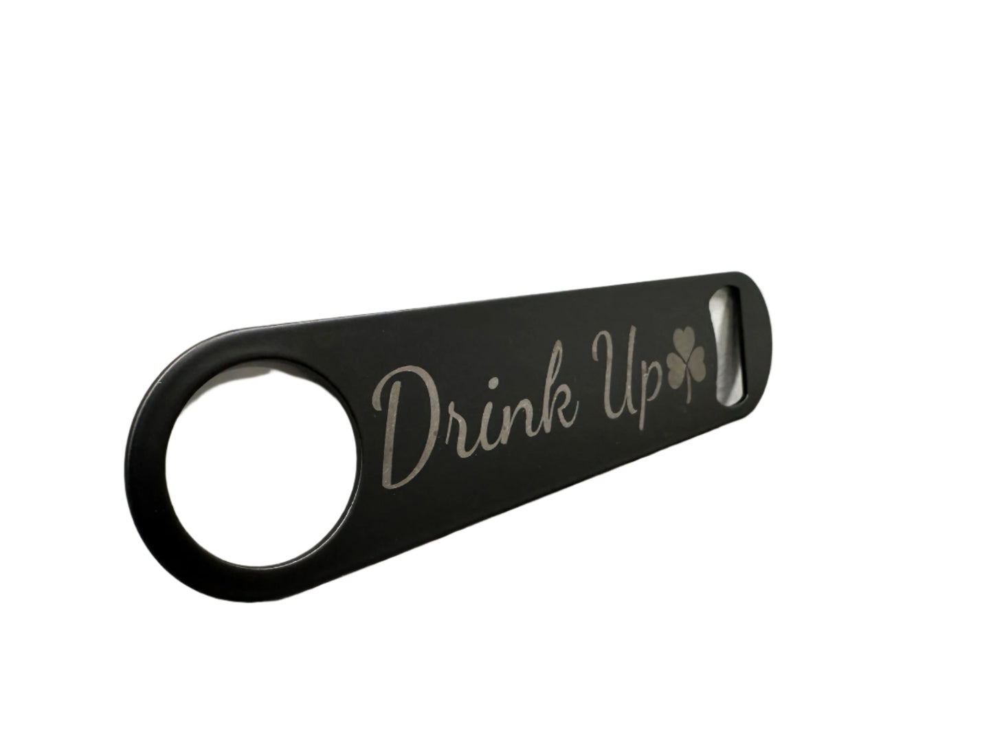 Custom Engraved Black Metal Bottle Opener