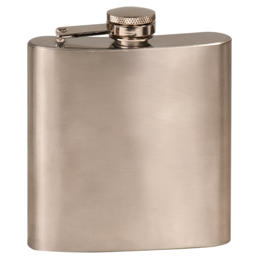 Engraved Stainless Steel Metal Flask