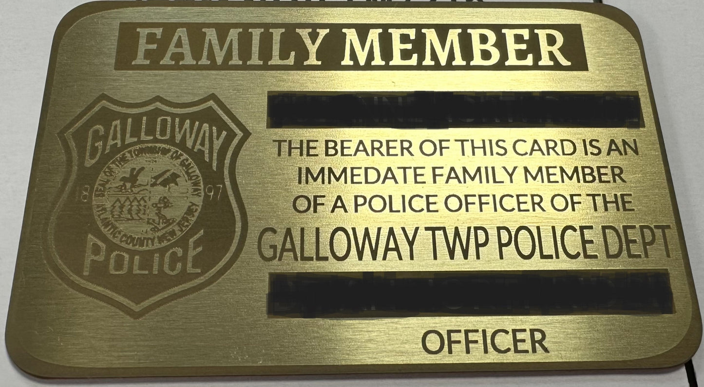 Police PBA Gold Cards