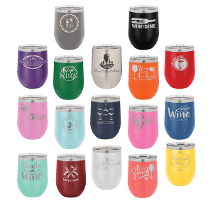 Stemless Wine Engraved Tumbler - 12 oz