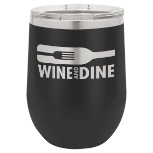 Stemless Wine Engraved Tumbler - 12 oz