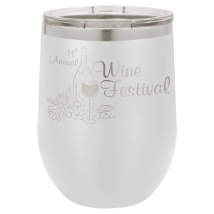 Stemless Wine Engraved Tumbler - 12 oz