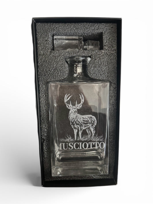 Engraved Whiskey Decanter Set - 25 oz