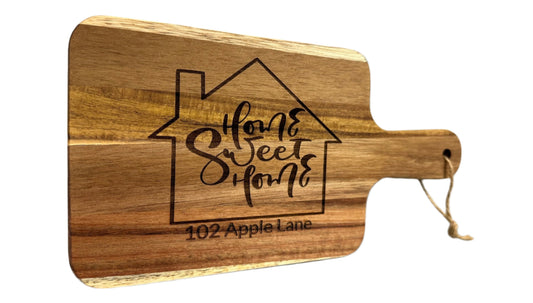 Home Sweet Home Wood Cutting Board