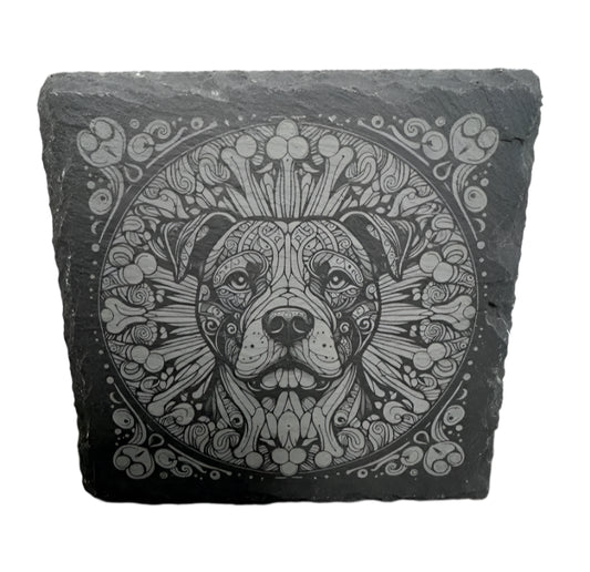 Pitbull Slate Coaster