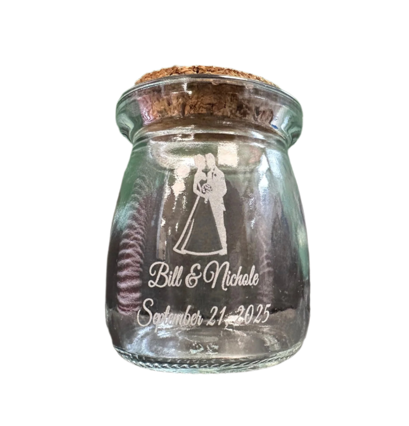 Engraved Glass Wedding Favor