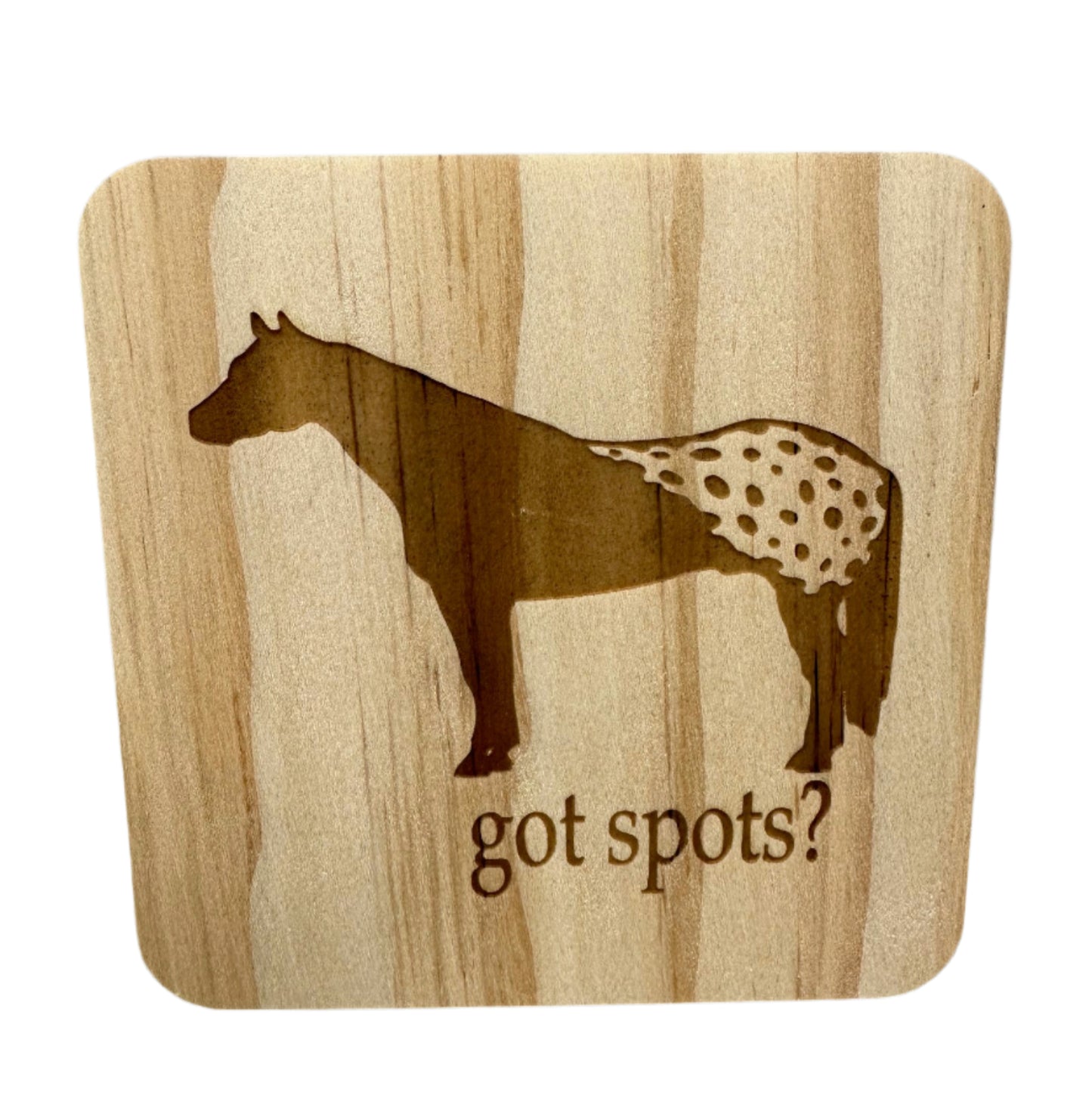 Appaloosa Horse Wood Coaster - Got Spots?