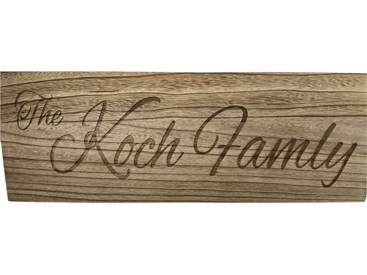 Custom Name Wood Sign - Large
