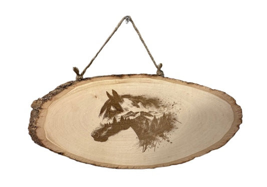 Horse Head Wood Sign