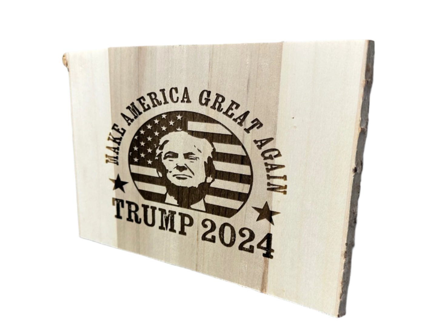 Engraved TRUMP Wood Sign