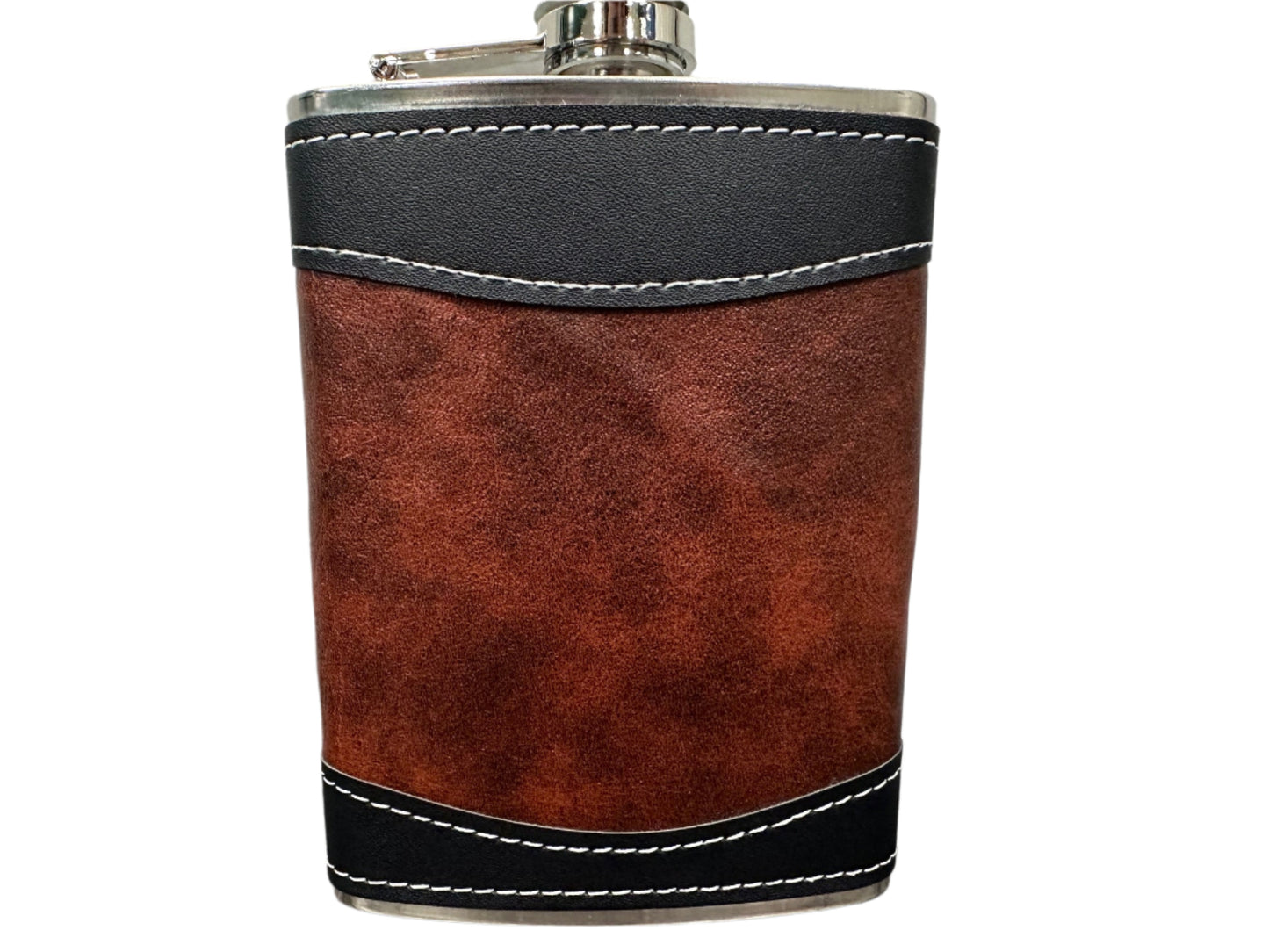 Custom Engraved Leather Flask