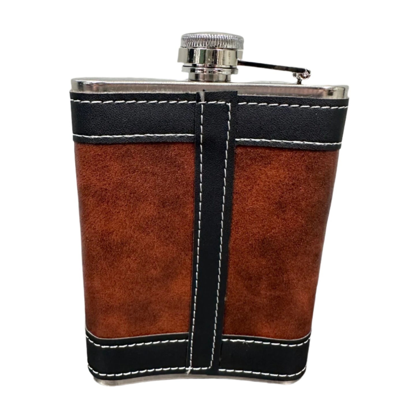 Custom Engraved Leather Flask