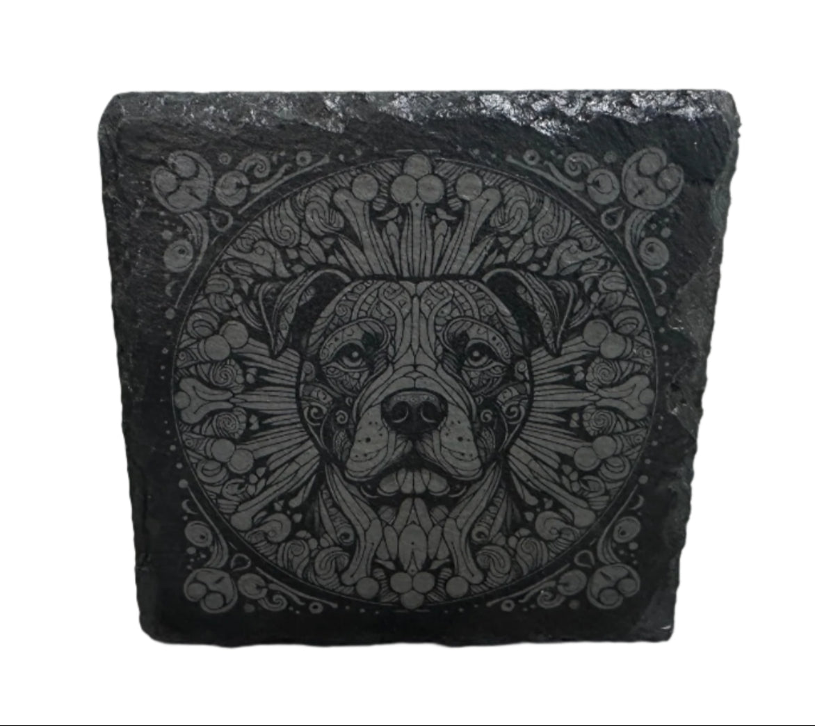 Pitbull Slate Coaster