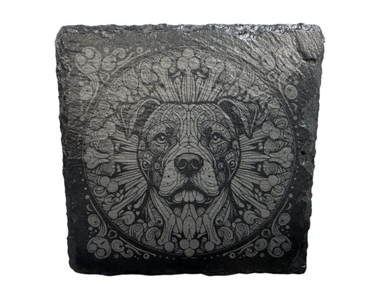Pitbull Slate Coaster