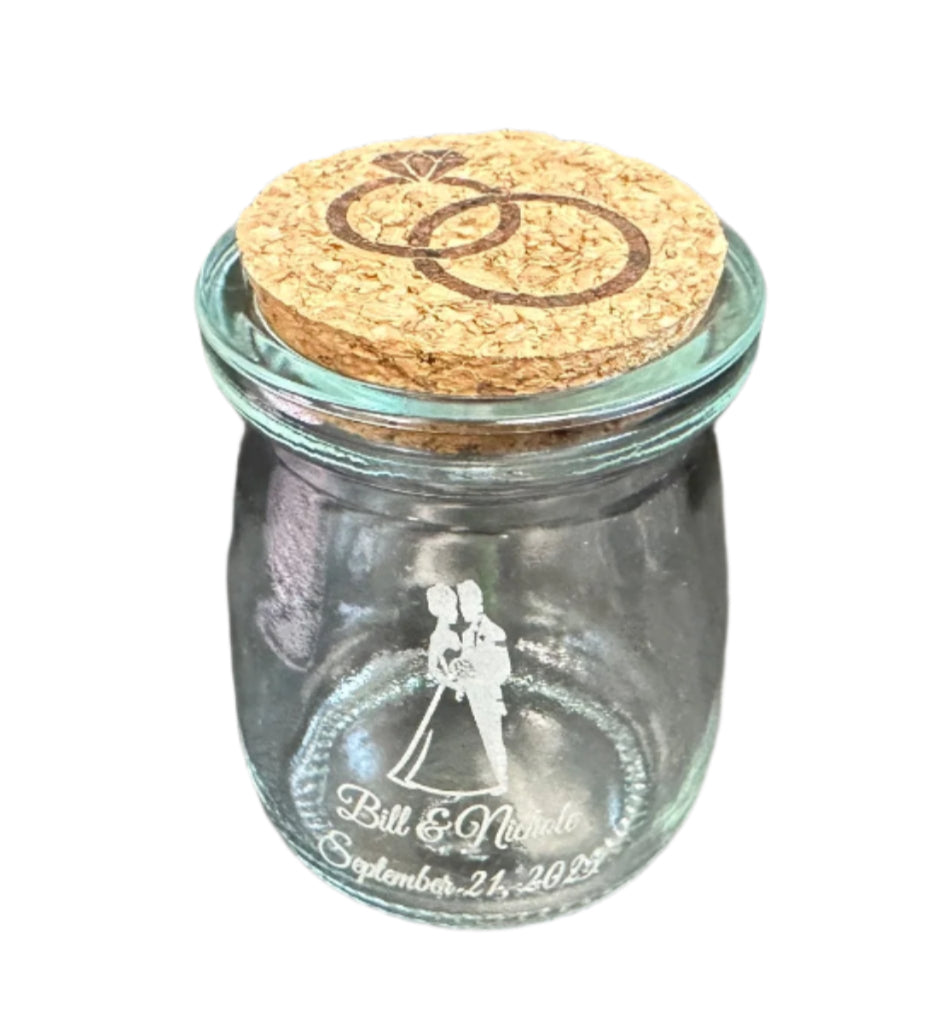 Engraved Glass Wedding Favor