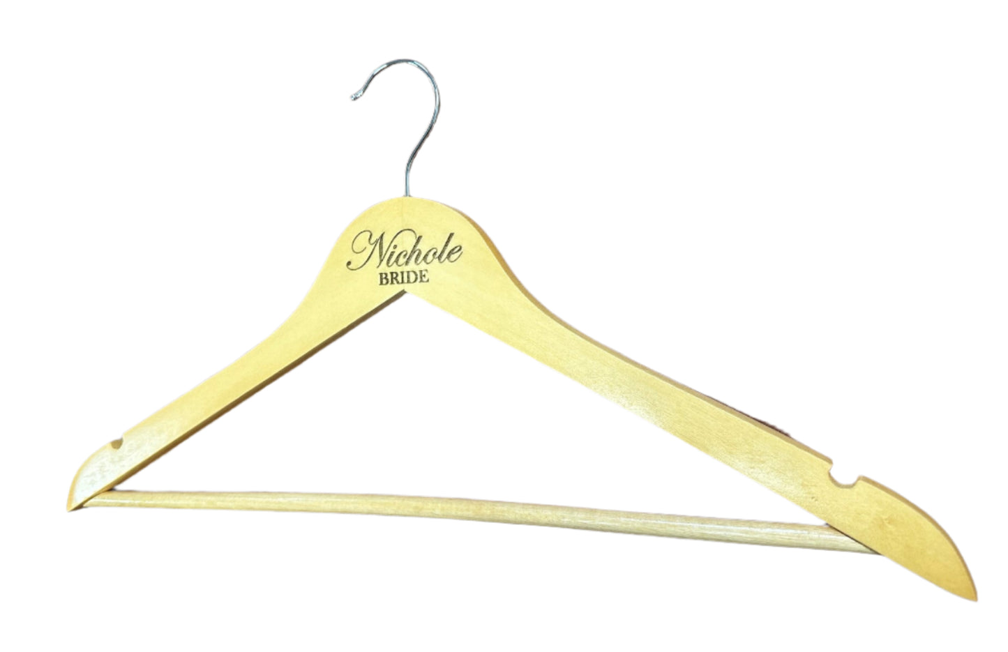 Custom Wood Bridal Hanger