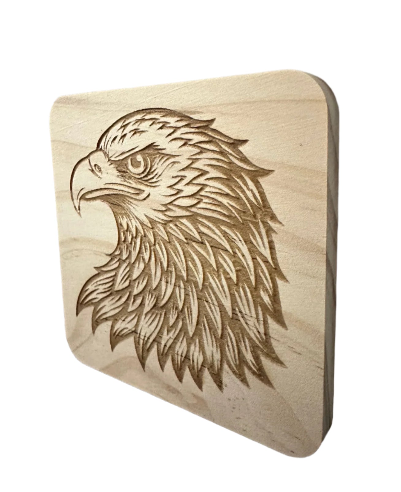 Wood Eagle Coaster