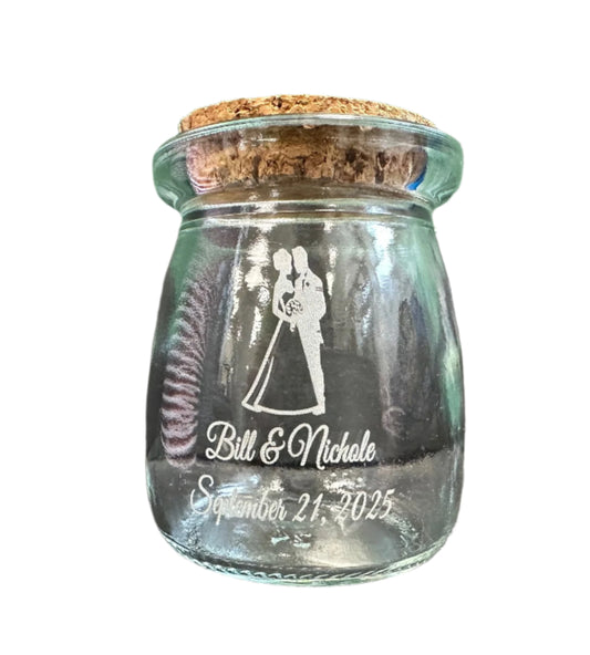 Engraved Glass Wedding Favor