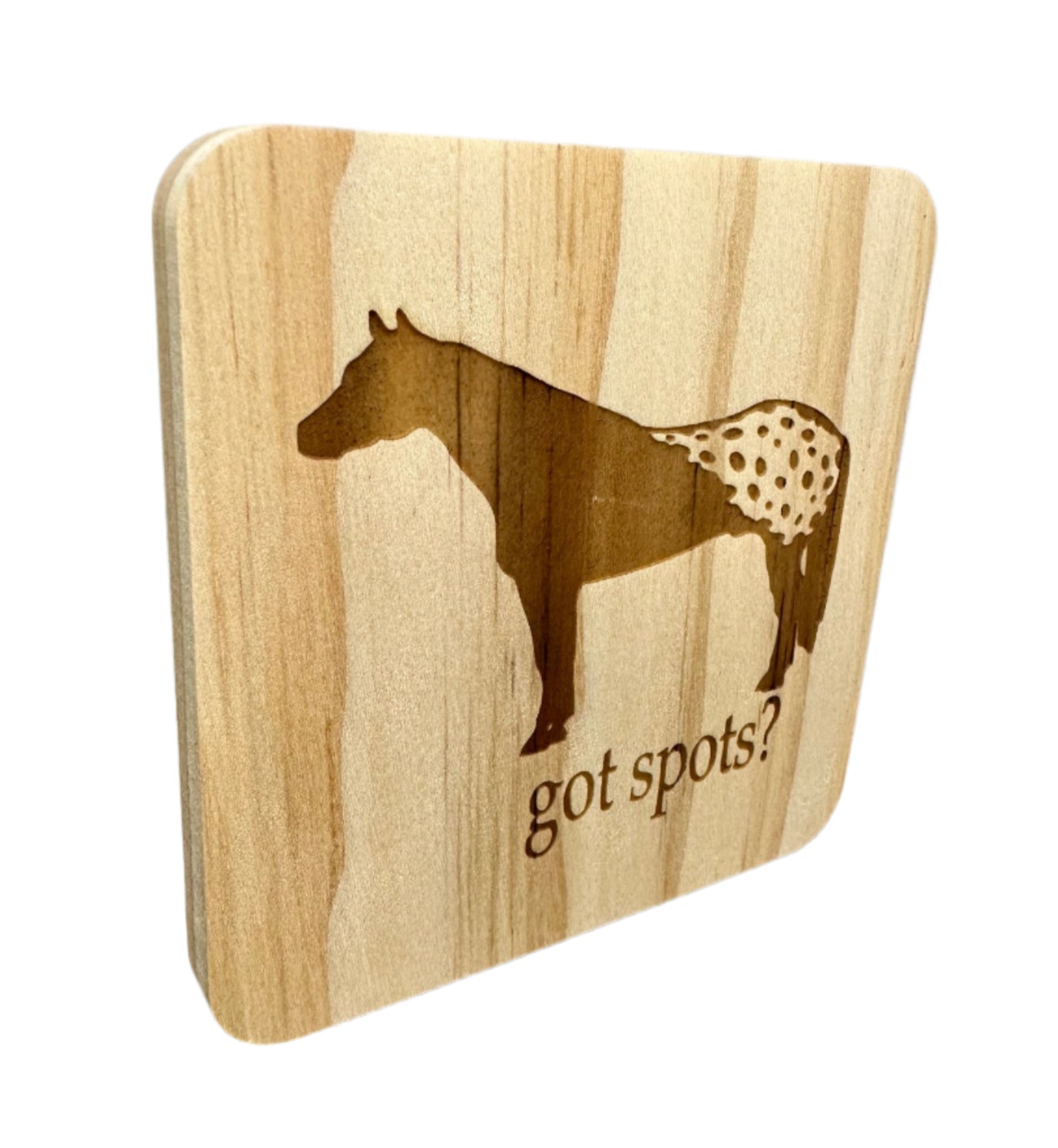 Appaloosa Horse Wood Coaster - Got Spots?