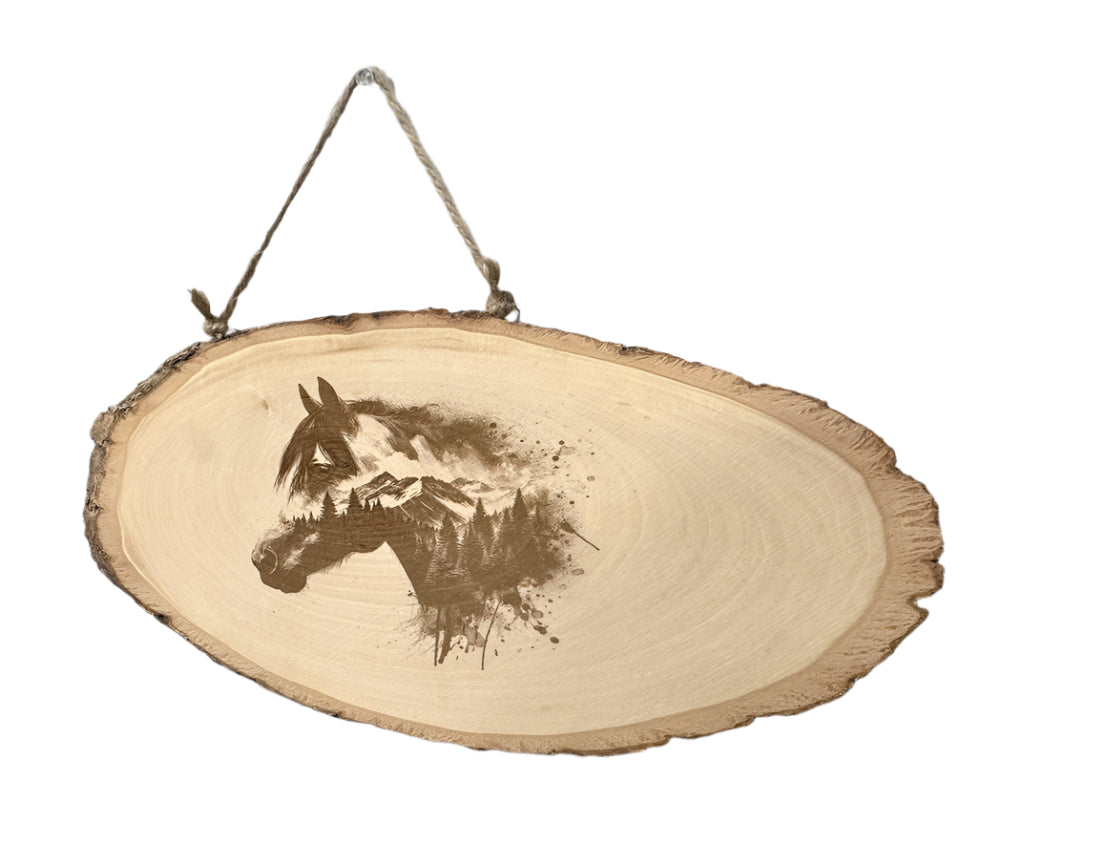 Horse Head Wood Sign