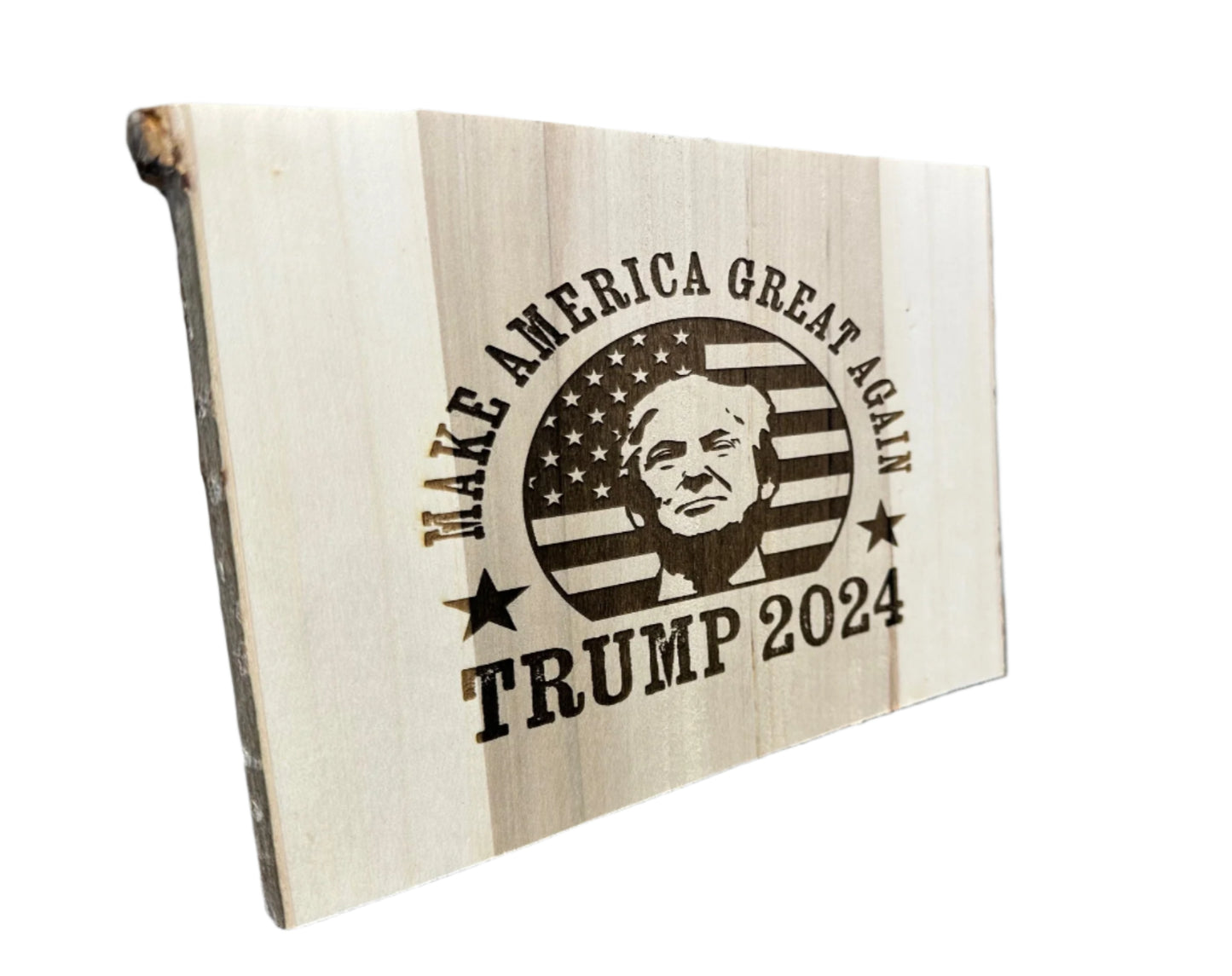 Engraved TRUMP Wood Sign