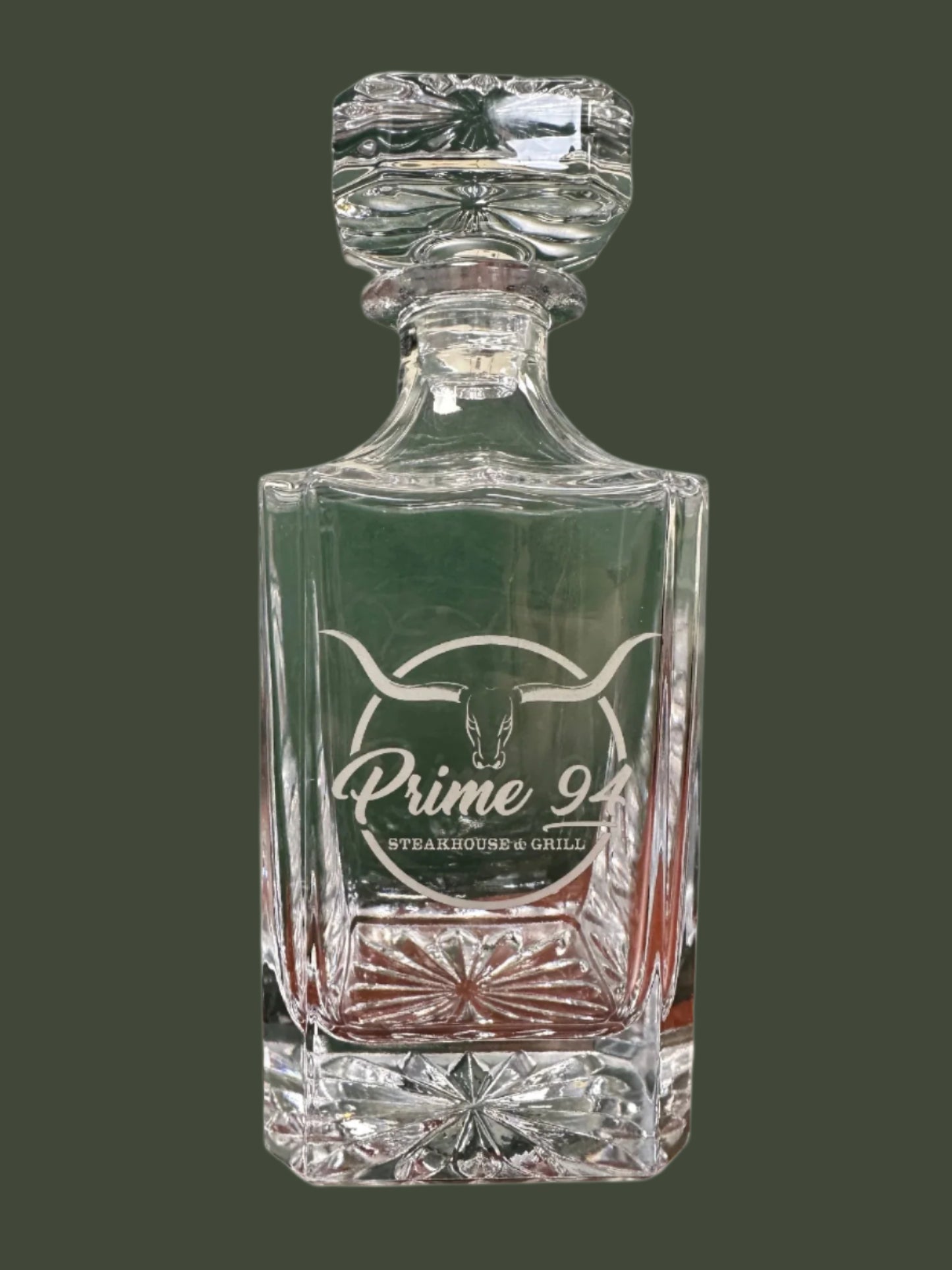 Custom Engraved Whiskey Decanter Set - 25 oz