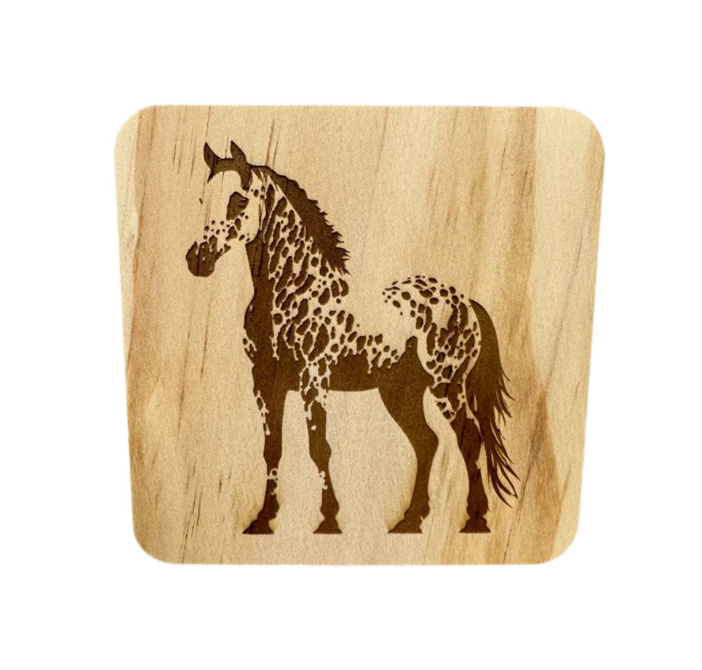Appaloosa Horse Wood Coaster