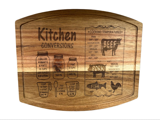 Kitchen Conversions - Acacia Wood Cutting Board