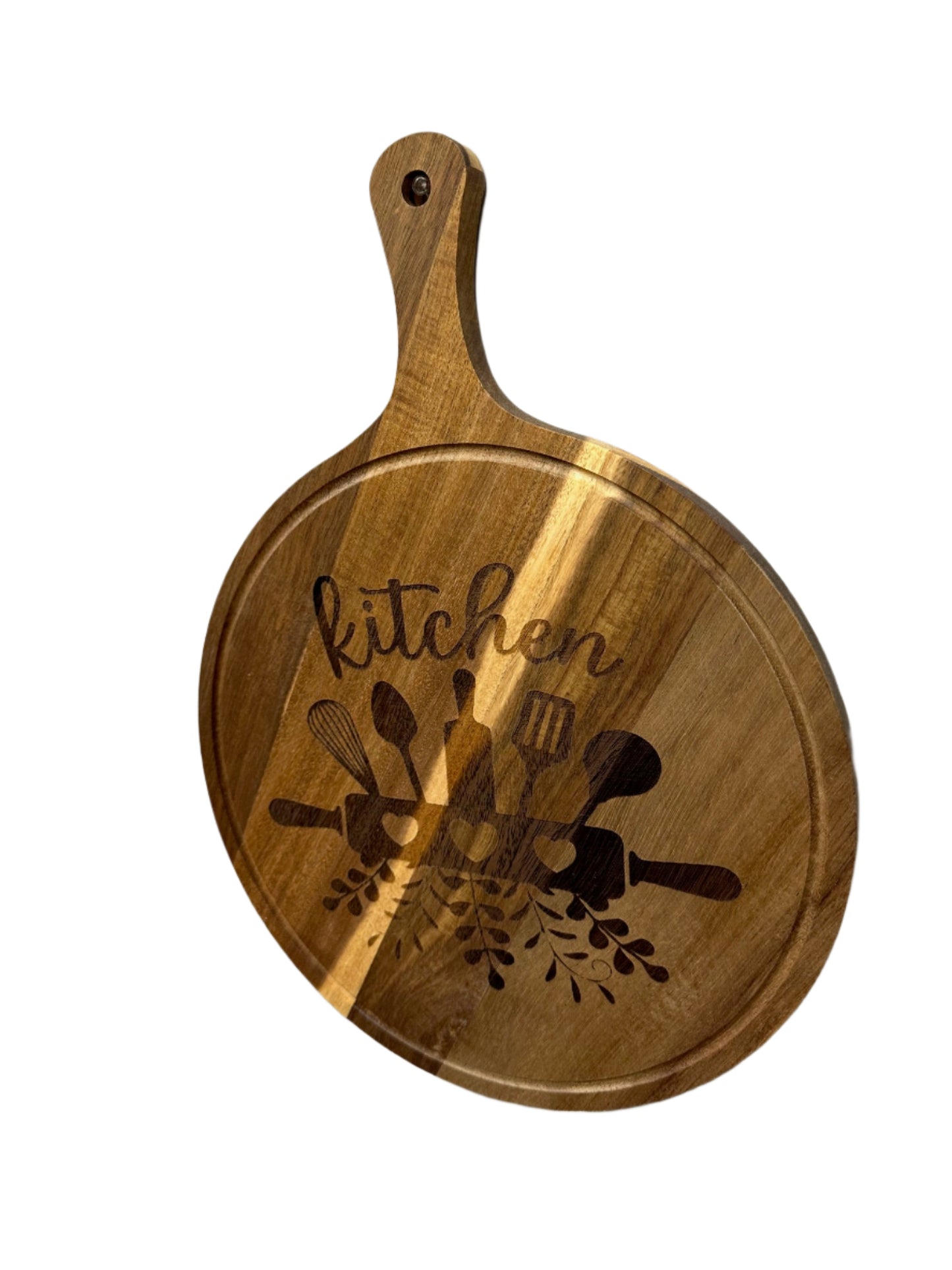 Kitchen - Round Acacia Wood Cutting Board
